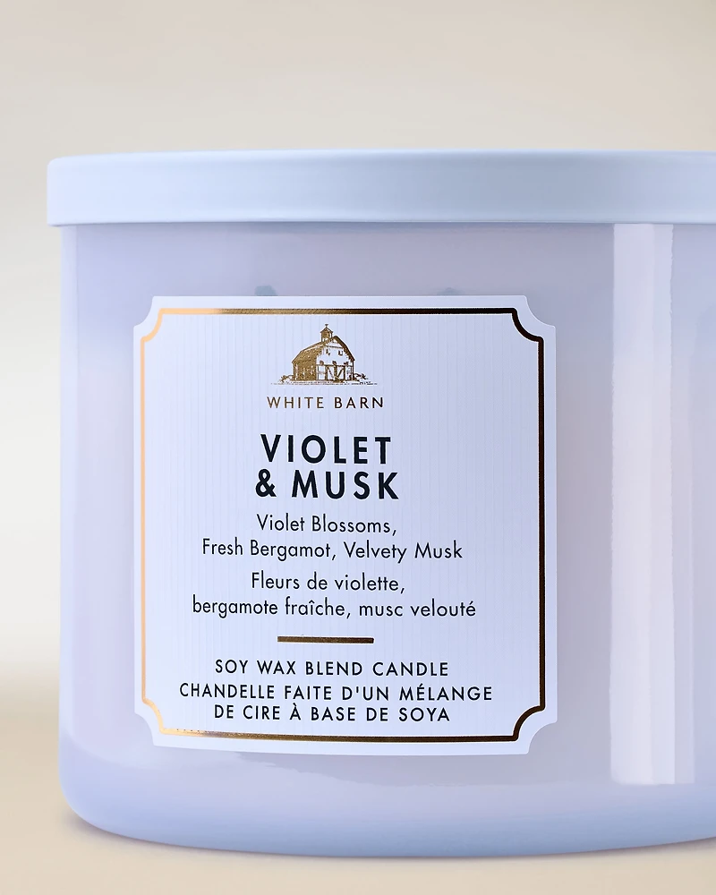 Violet & Musk 3-Wick Candle