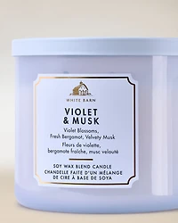 Violet & Musk 3-Wick Candle