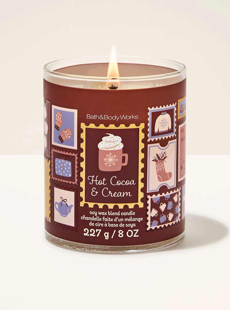 Hot Cocoa & Cream Single Wick Candle