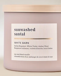 Sunwashed Santal 3-Wick Candle