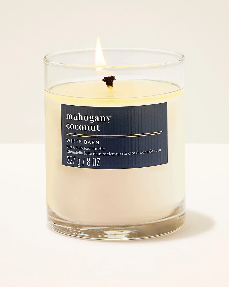 Mahogany Coconut Single Wick Candle