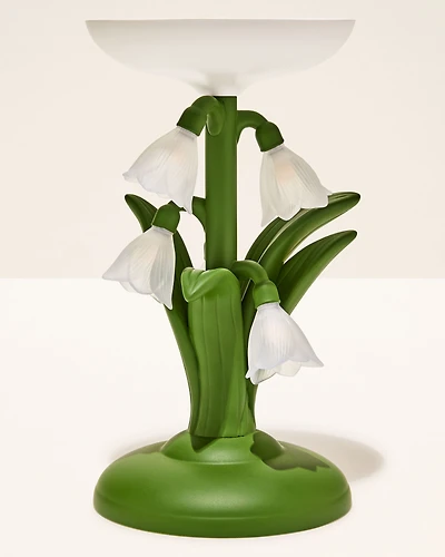 Snowdrop Dream Light-Up Pedestal Candle Holder