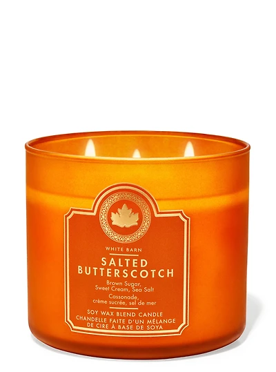 Chandelle à 3 mèches Salted Butterscotch