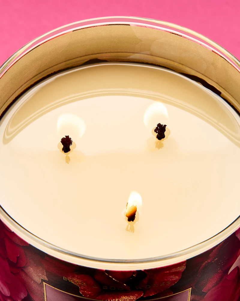 Covered In Roses 3-Wick Candle