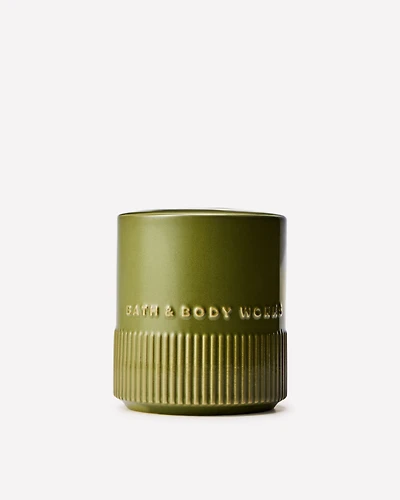 Green Ceramic Reed Vessel