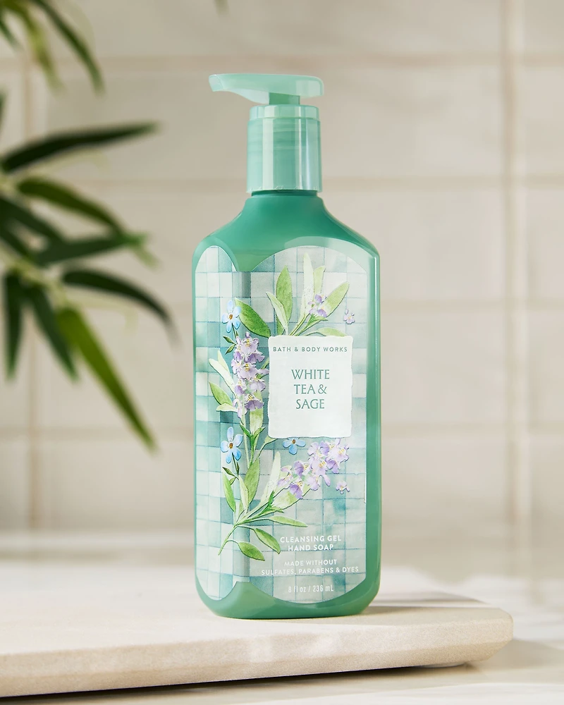 White Tea & Sage Cleansing Gel Hand Soap