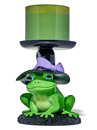 Porte-chandelle à 3 mèches Piédestal grenouille magique