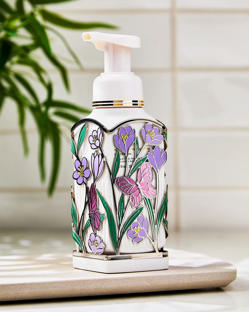 Shimmery Butterflies & Flowers Soap Holder