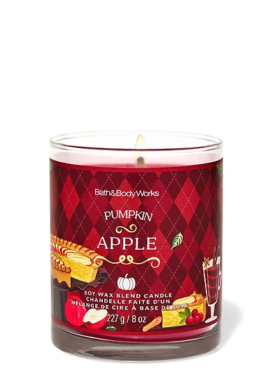 Chandelle à une mèche signature Pumpkin Apple