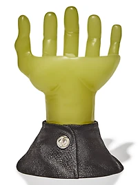 Glow-in-the-Dark Franken Hand Pedestal 3-Wick Candle Holder
