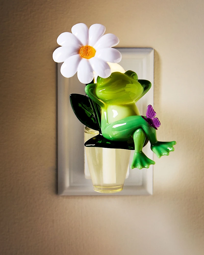 Frog with Flower Scent Control™ Nightlight Wallflowers Fragrance Plug