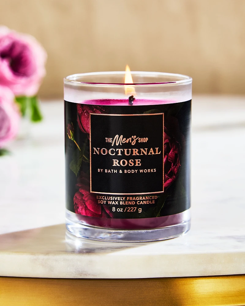 Nocturnal Rose Single Wick Candle