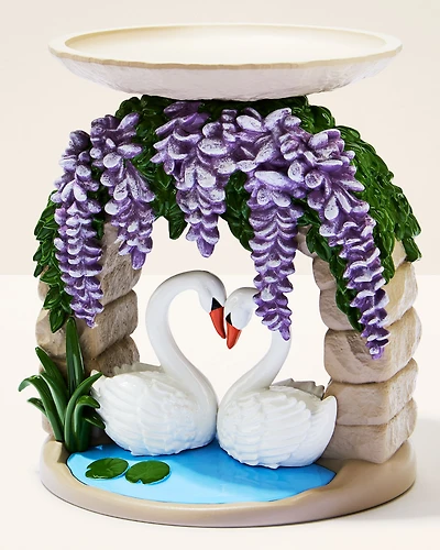 Swan Bridge Pedestal 3-Wick Candle Holder