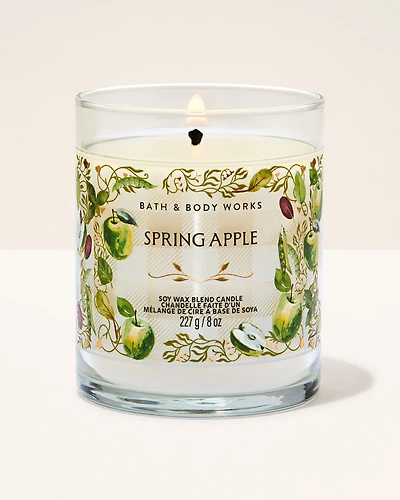 Spring Apple Single Wick Candle