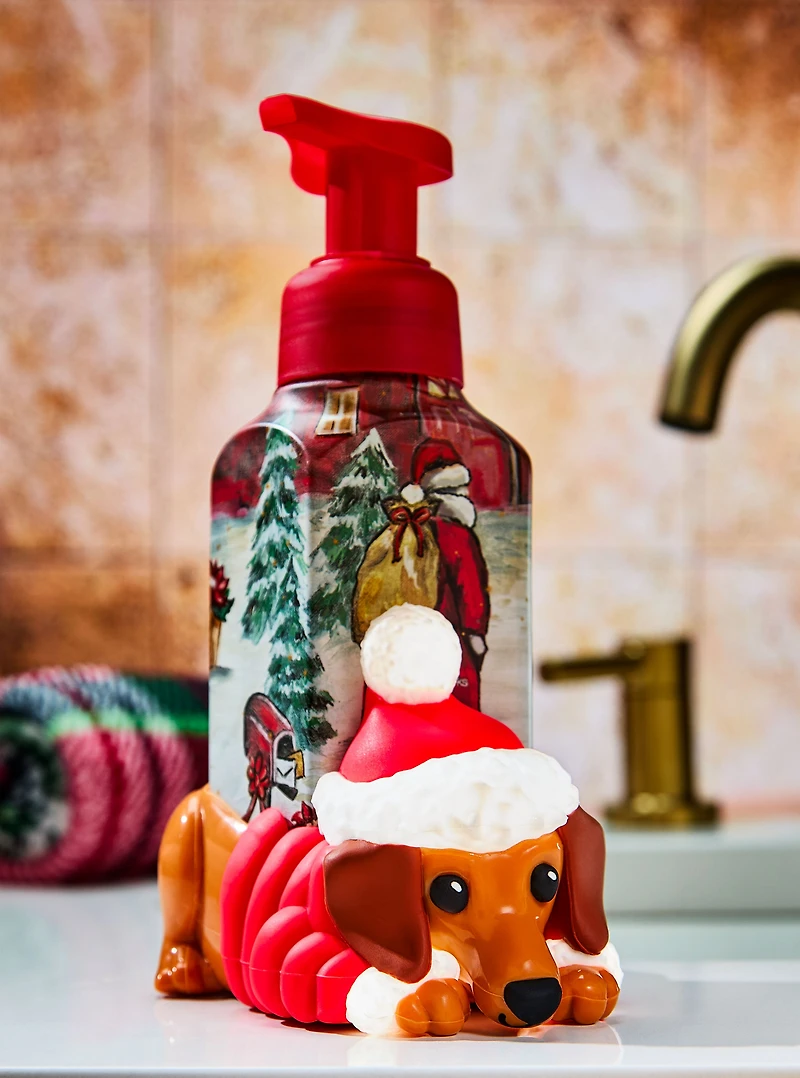 Festive Dog Gentle & Clean Foaming Hand Soap Holder