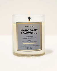 Mahogany Teakwood Single Wick Candle