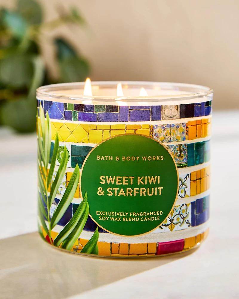 Sweet Kiwi & Starfruit 3-Wick Candle