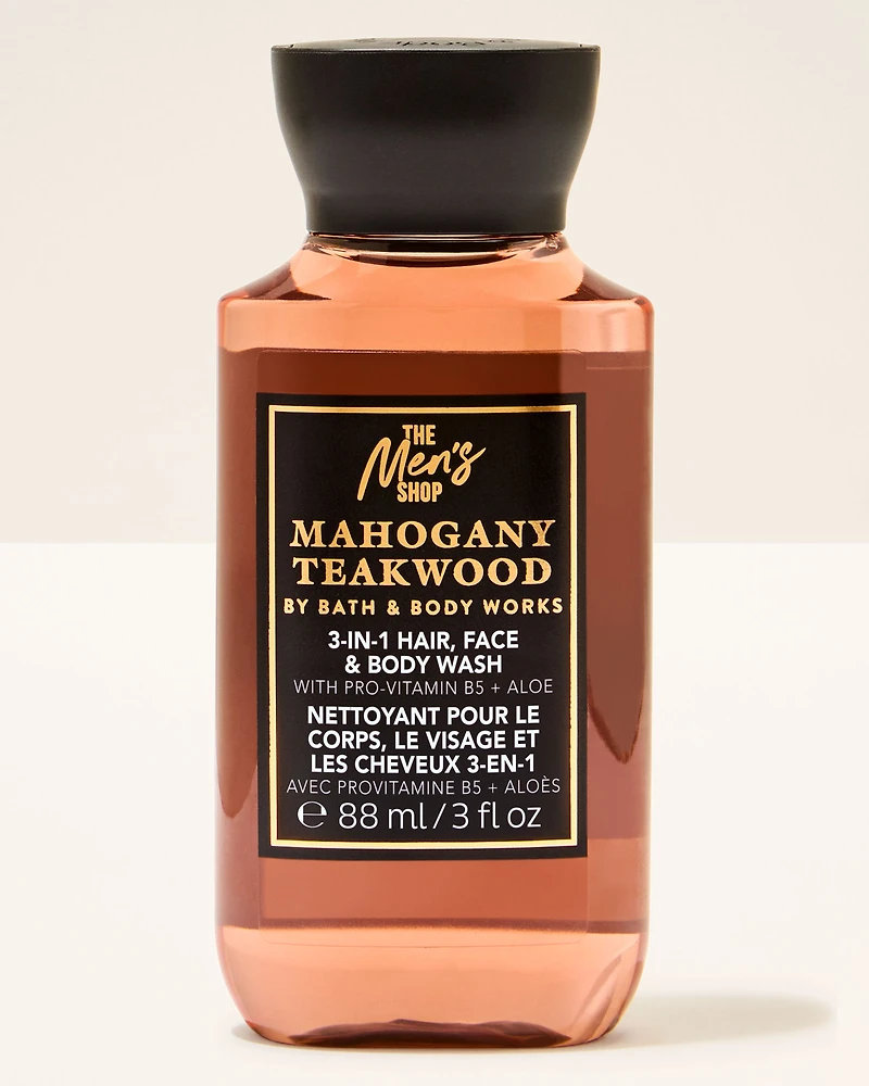 Mahogany Teakwood Travel Size Body Wash