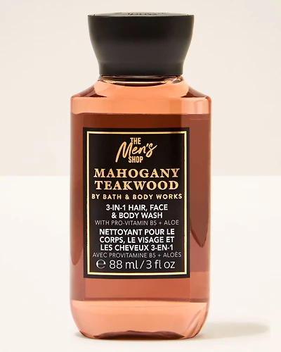 Mahogany Teakwood Travel Size Body Wash