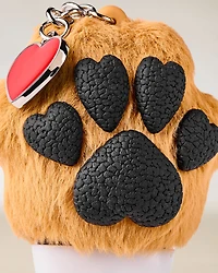 Brown Heart Paw with Charm PocketBac Holder