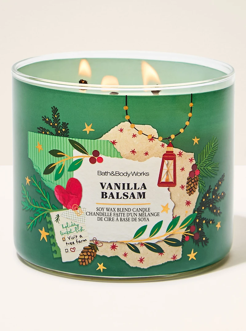 Vanilla Balsam 3-Wick Candle