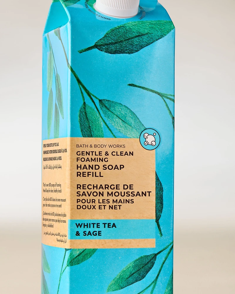 White Tea & Sage Gentle & Clean Foaming Hand Soap Refill