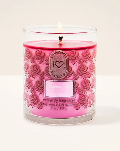 Rose Vanilla Single Wick Candle