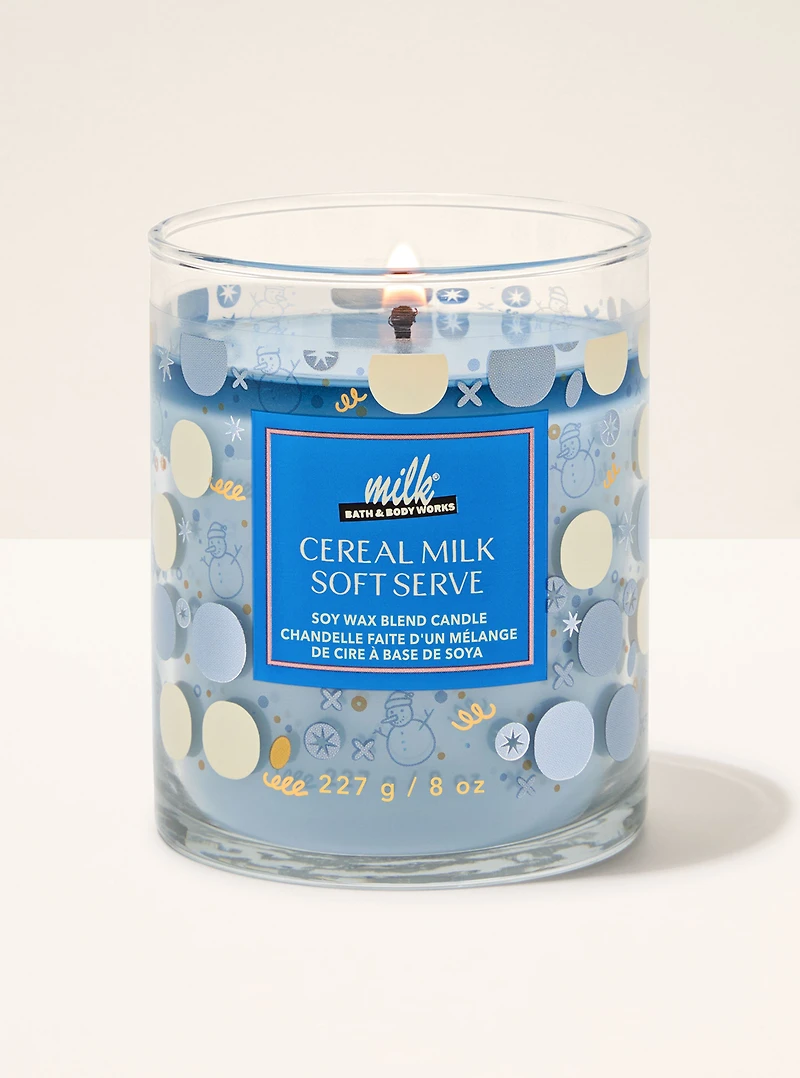 Cereal Milk Soft Serve Single Wick Candle