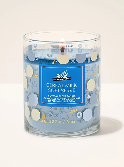 Cereal Milk Soft Serve Single Wick Candle