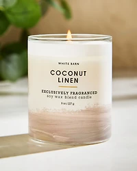 Coconut Linen Single Wick Candle