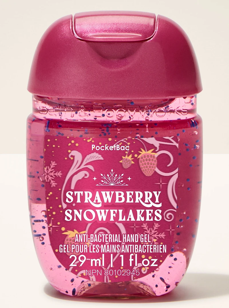 Strawberry Snowflakes PocketBac Hand Sanitizer