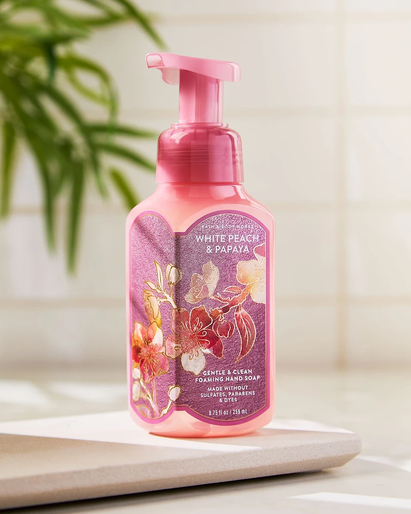 White Peach & Papaya Gentle & Clean Foaming Hand Soap