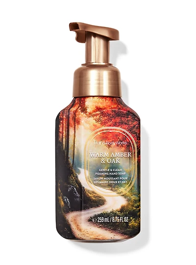 Warm Amber & Oak Gentle & Clean Foaming Hand Soap
