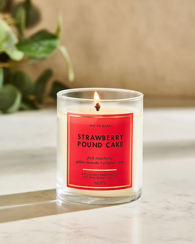 Strawberry Pound Cake Single Wick Candle