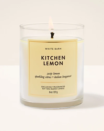 Kitchen Lemon Single Wick Candle