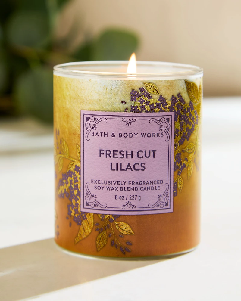 Fresh Cut Lilacs Single Wick Candle