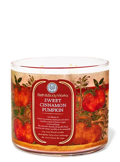 Sweet Cinnamon Pumpkin 3-Wick Candle