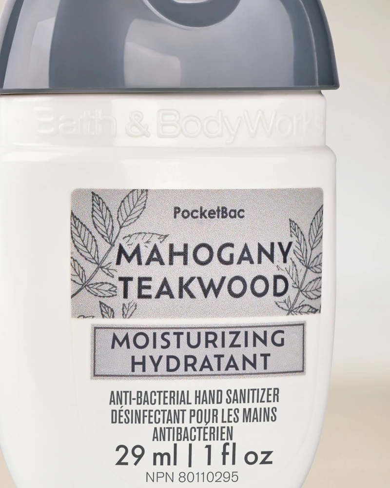 Mahogany Teakwood Moisturizing PocketBac Hand Sanitizer
