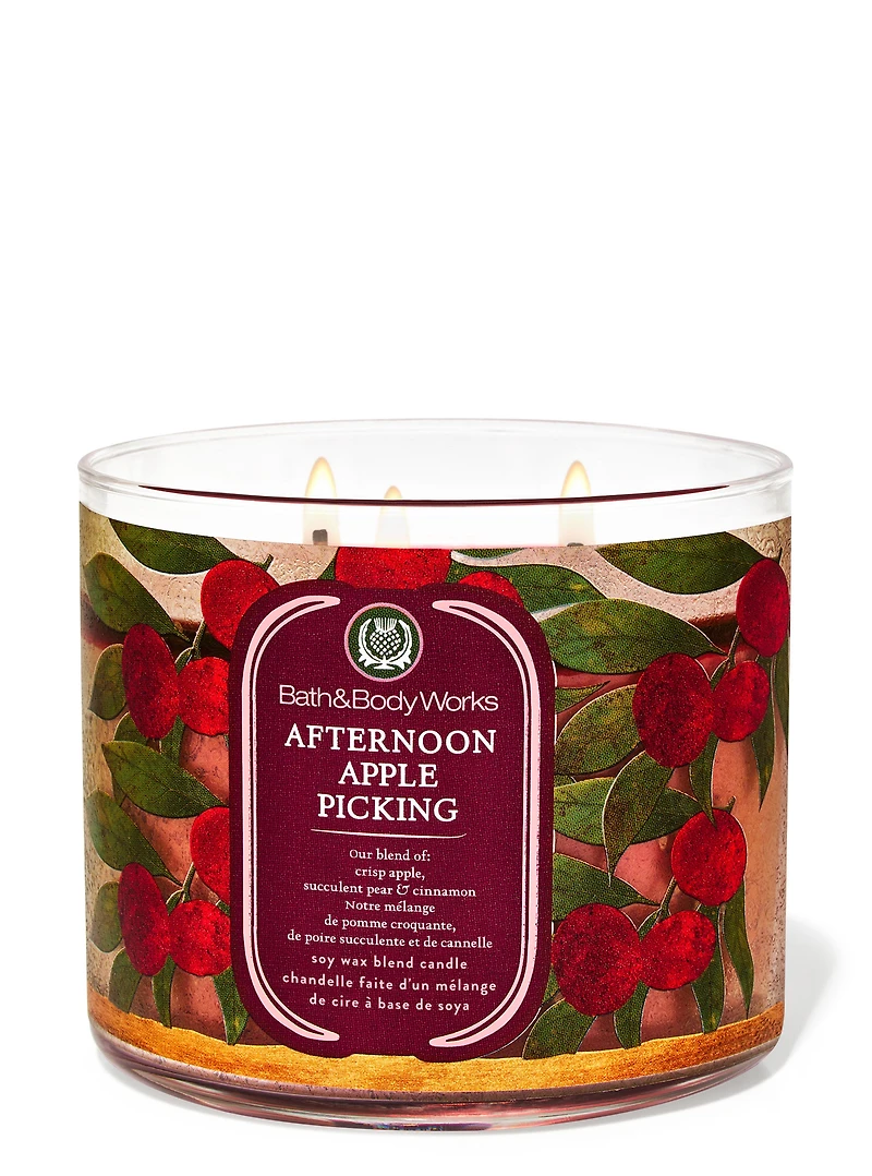 Afternoon Apple Picking 3-Wick Candle