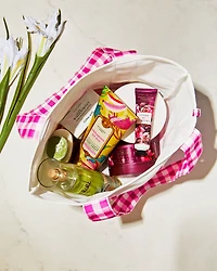 Pink Gingham Tote Bag