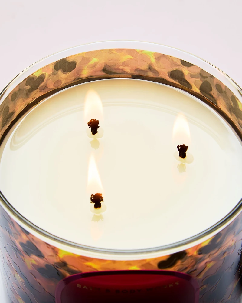 Mahogany Teakwood 3-Wick Candle