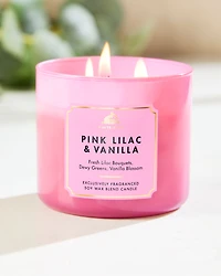Pink Lilac & Vanilla 3-Wick Candle
