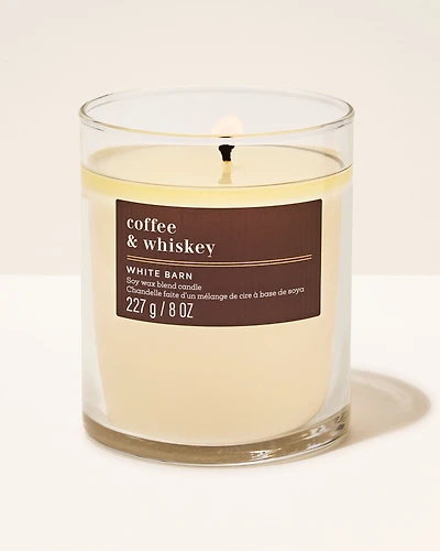Coffee & Whiskey Single Wick Candle