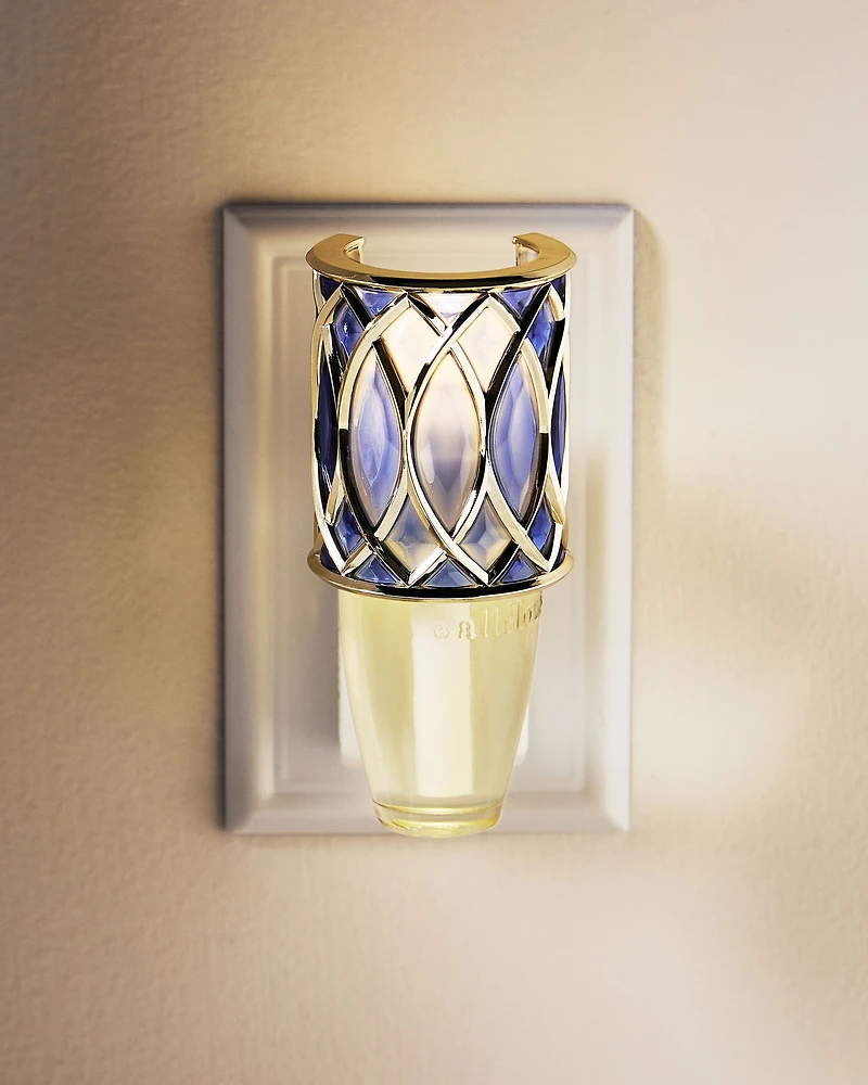 Blue Geometric Scent Control™ Nightlight Wallflowers Fragrance Plug