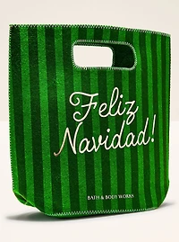 Green Feliz Navidad Gift Bag