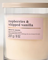 Raspberries & Whipped Vanilla Single Wick Candle