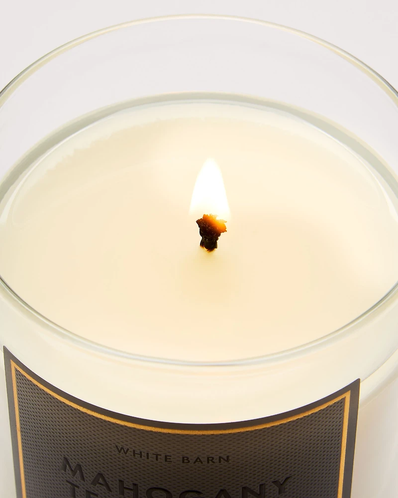 Mahogany Teakwood Single Wick Candle
