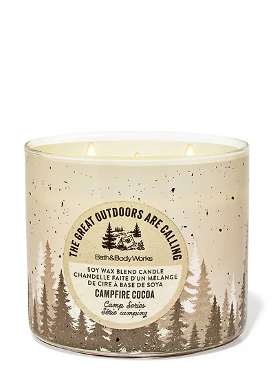Chandelle à 3 mèches Campfire Cocoa