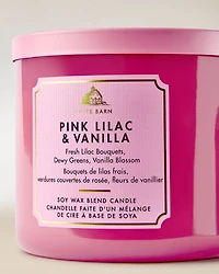 Pink Lilac & Vanilla 3-Wick Candle