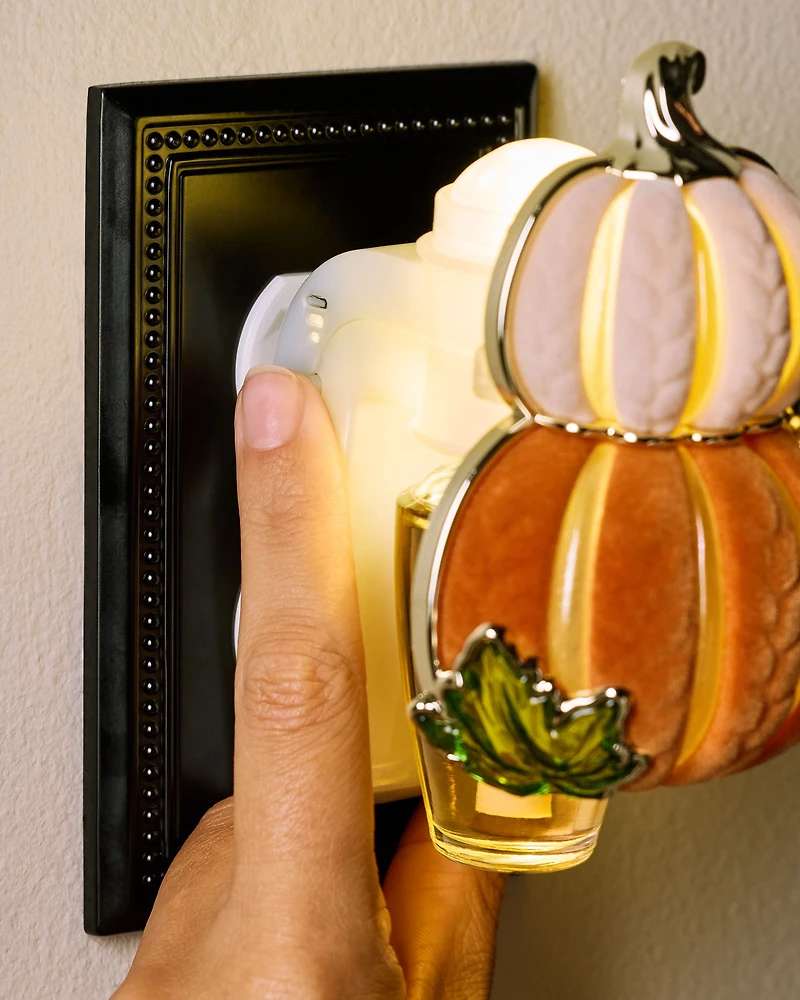 Knit Pumpkin Stack Scent Control™ Nightlight Wallflowers Fragrance Plug